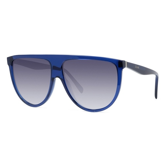 NEW CELINE OVERSIZED SUNGLASSES CL4006IN 90B BLUE GREY GRADIENT CELINE EYEWEAR - Picture 1 of 3